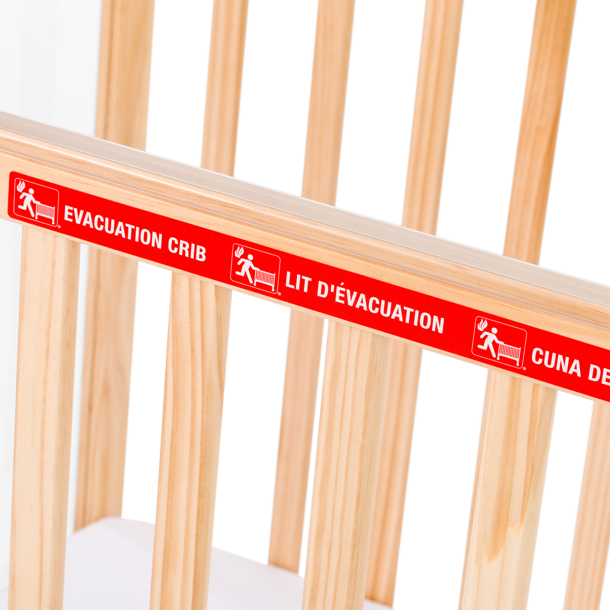 Safe Haven Compact Wood Evacuation Crib