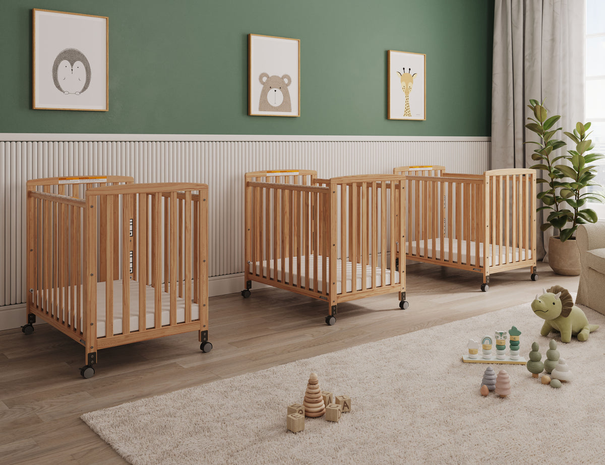 Bristol Fixed-Side Compact Wood Crib