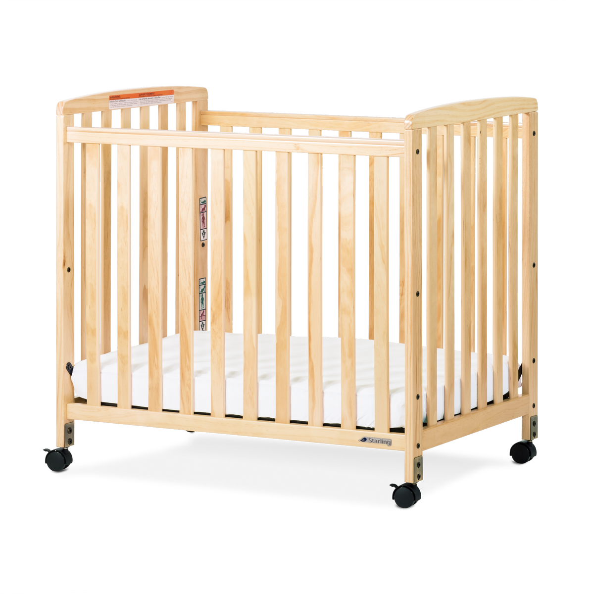 Bristol Fixed-Side Compact Wood Crib