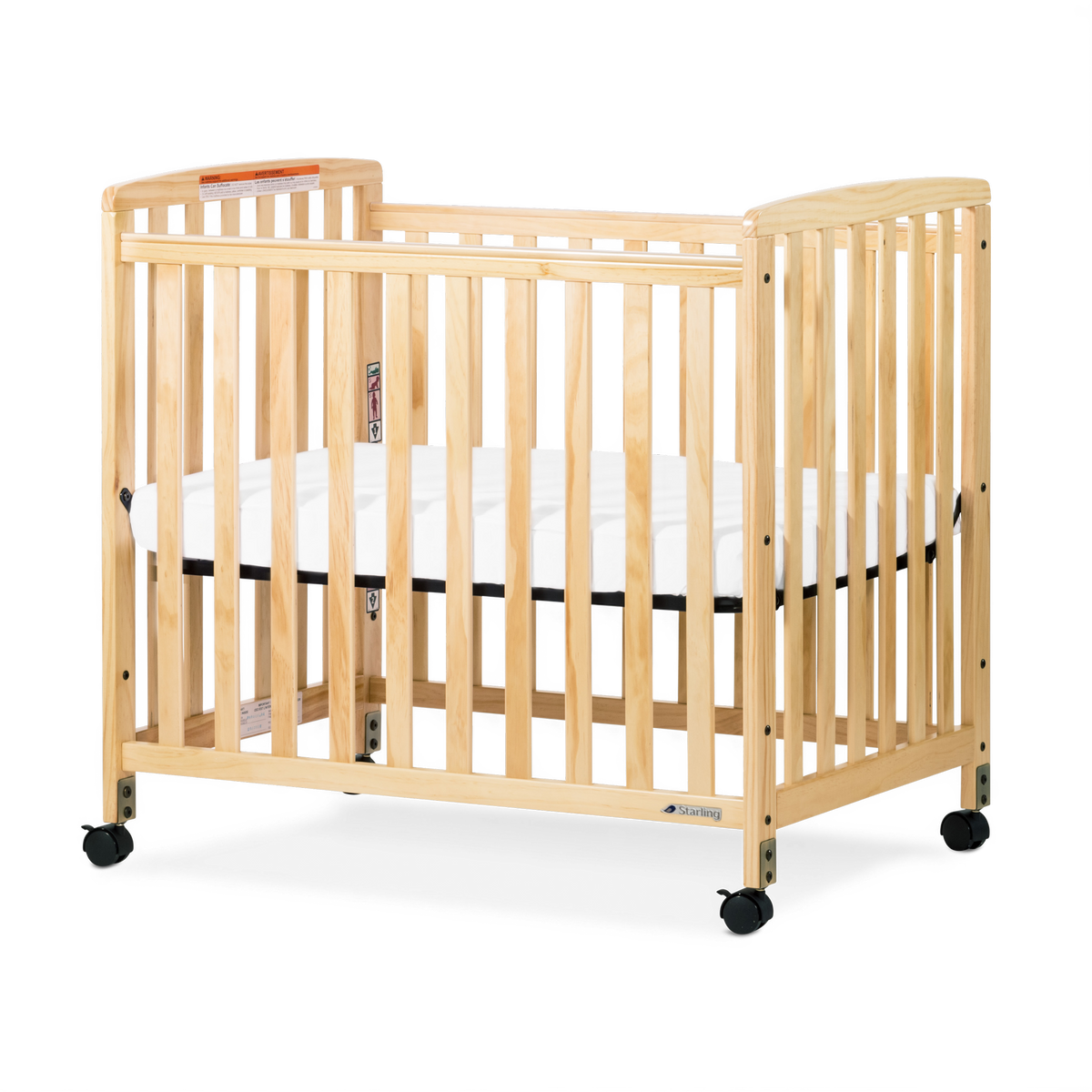 Bristol Fixed-Side Compact Wood Crib