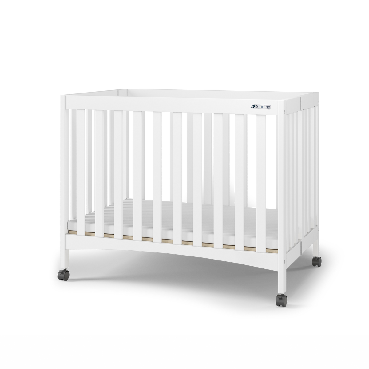 London Mini Folding Wood Crib